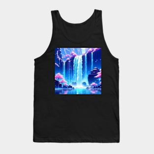 Fantasy waterfall landscape Tank Top